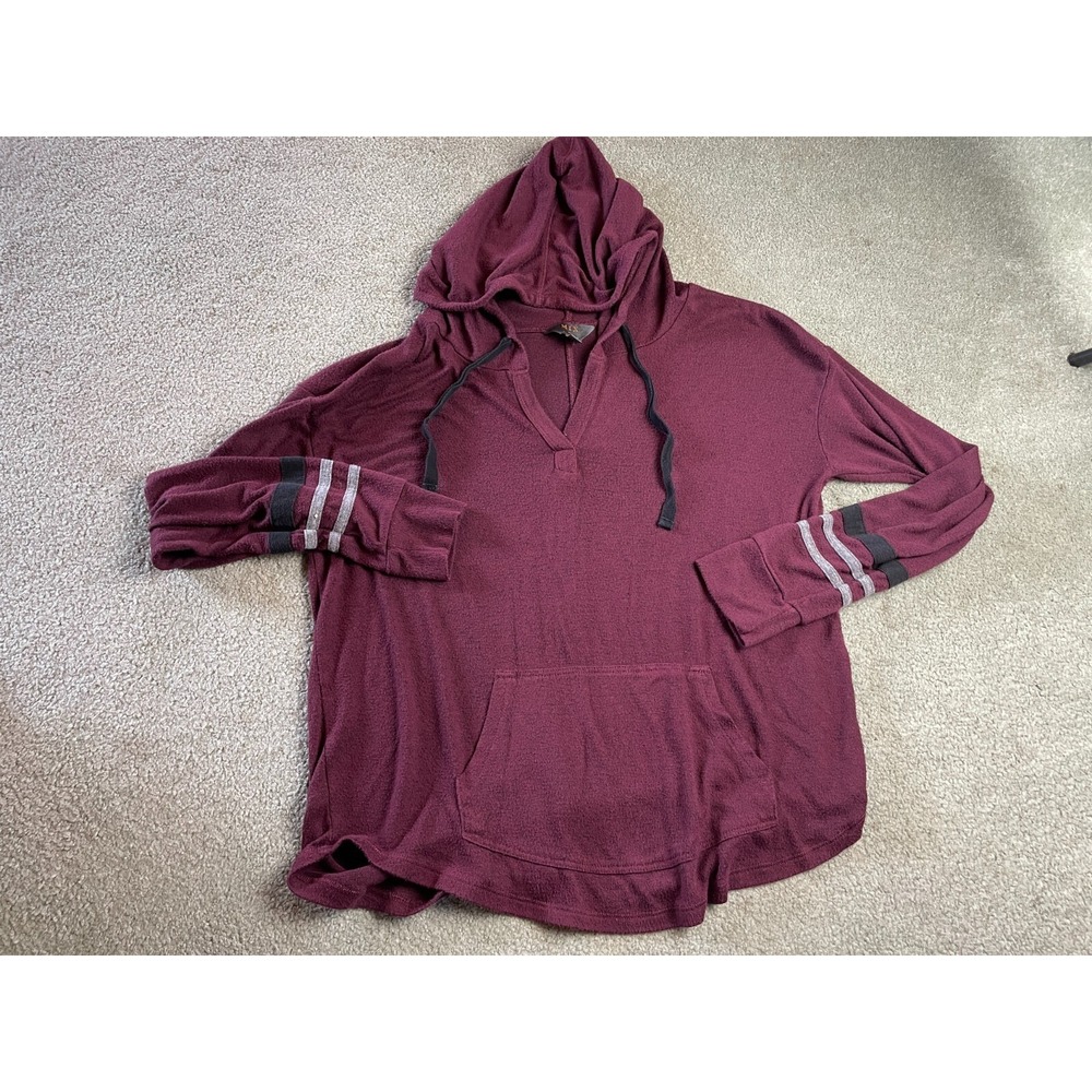 MIX by 41Hawthorn Hoodie, Women's Size Large, Burgundy, Pullover